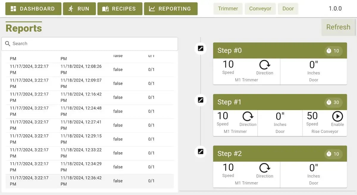 GBZ Control cannbis software and hardware platform compliance screen