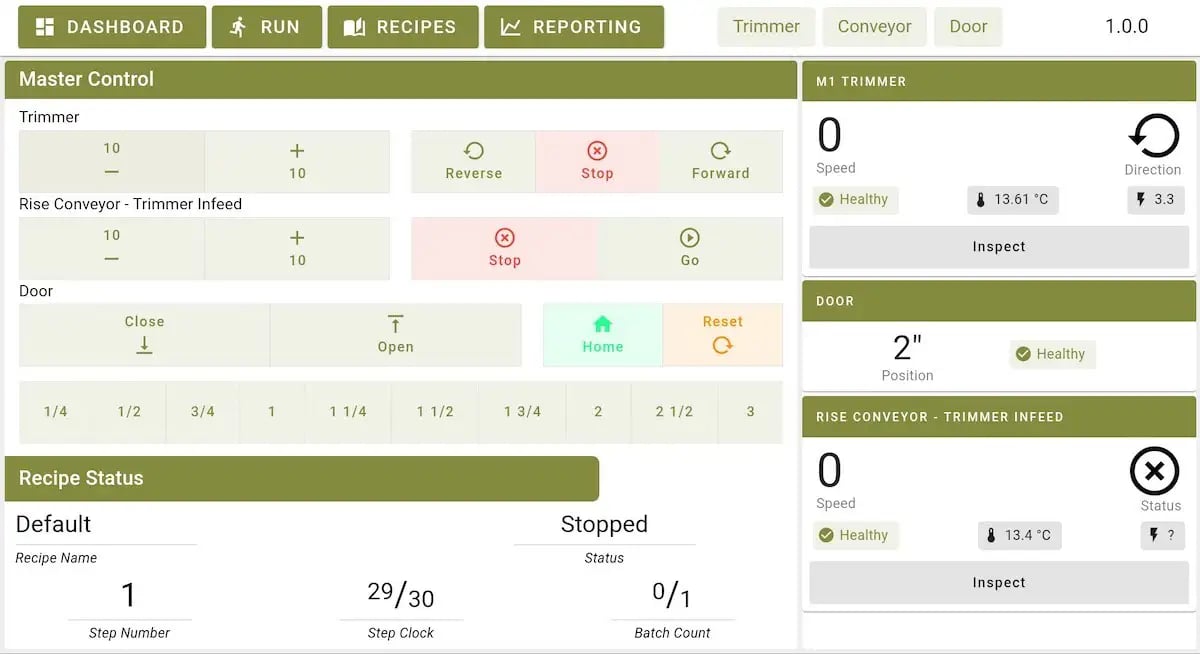 GBZ Control cannbis software and hardware platform main screen-2